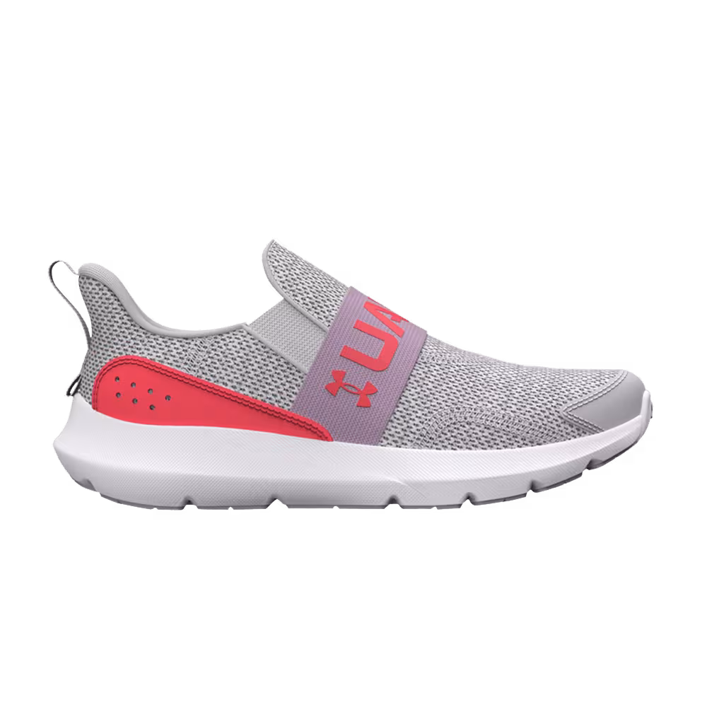 Under Armour Surge 3 Slip PS Halo Grey Venom Red