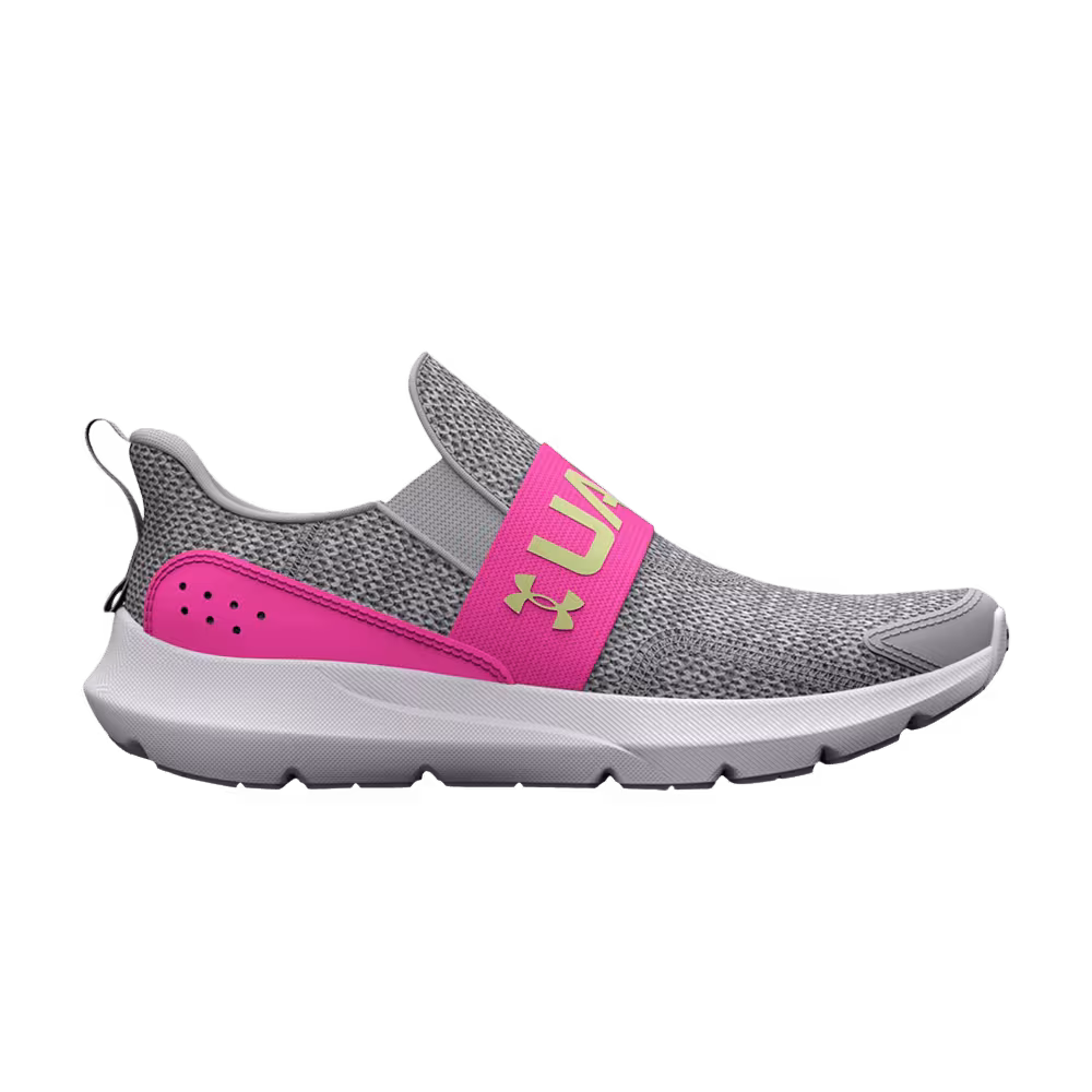 Under Armour Surge 3 Slip PS Halo Grey Rebel Pink