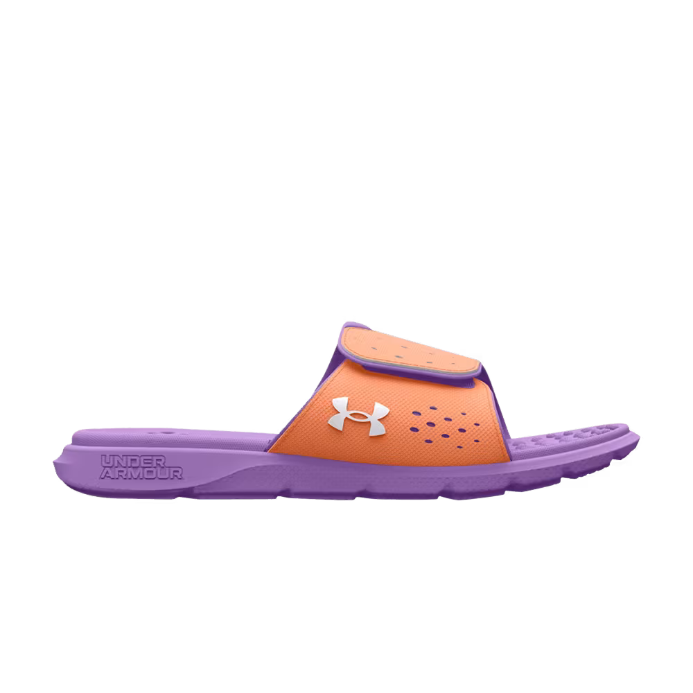 Under Armour Ignite Pro Slide GS Orange Tropic Digi Purple