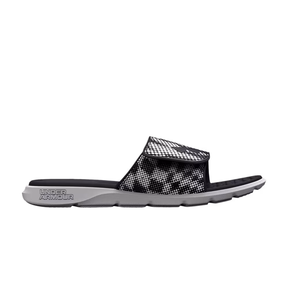 Under Armour Ignite Pro Graphic Strap Slide Black White