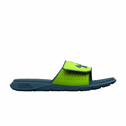 Under Armour Ignite Pro Slide GS 'Lime Surge Static Blue'