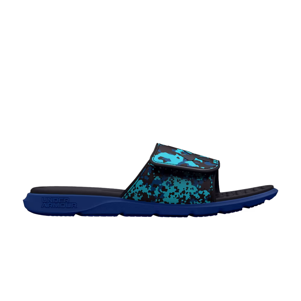 Under Armour Ignite Pro Graphic Strap Slide Glacier Blue Camo