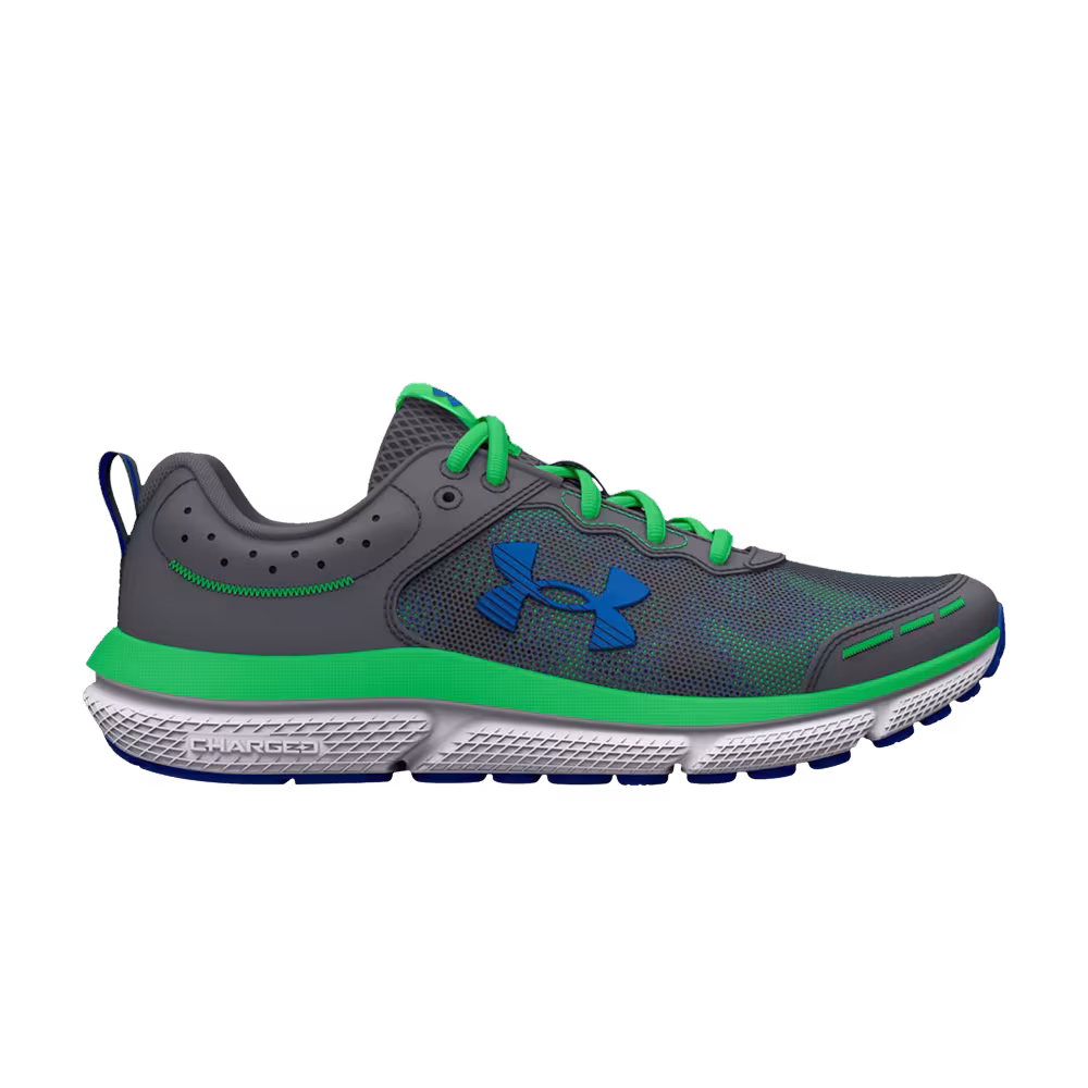 Under Armour Assert 10 AC Laser GS Pitch Grey Green Screen
