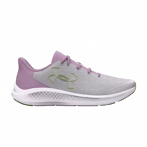 Under Armour Charged Pursuit 3 GS 'Big Logo - Halo Grey Fresh Orchid'