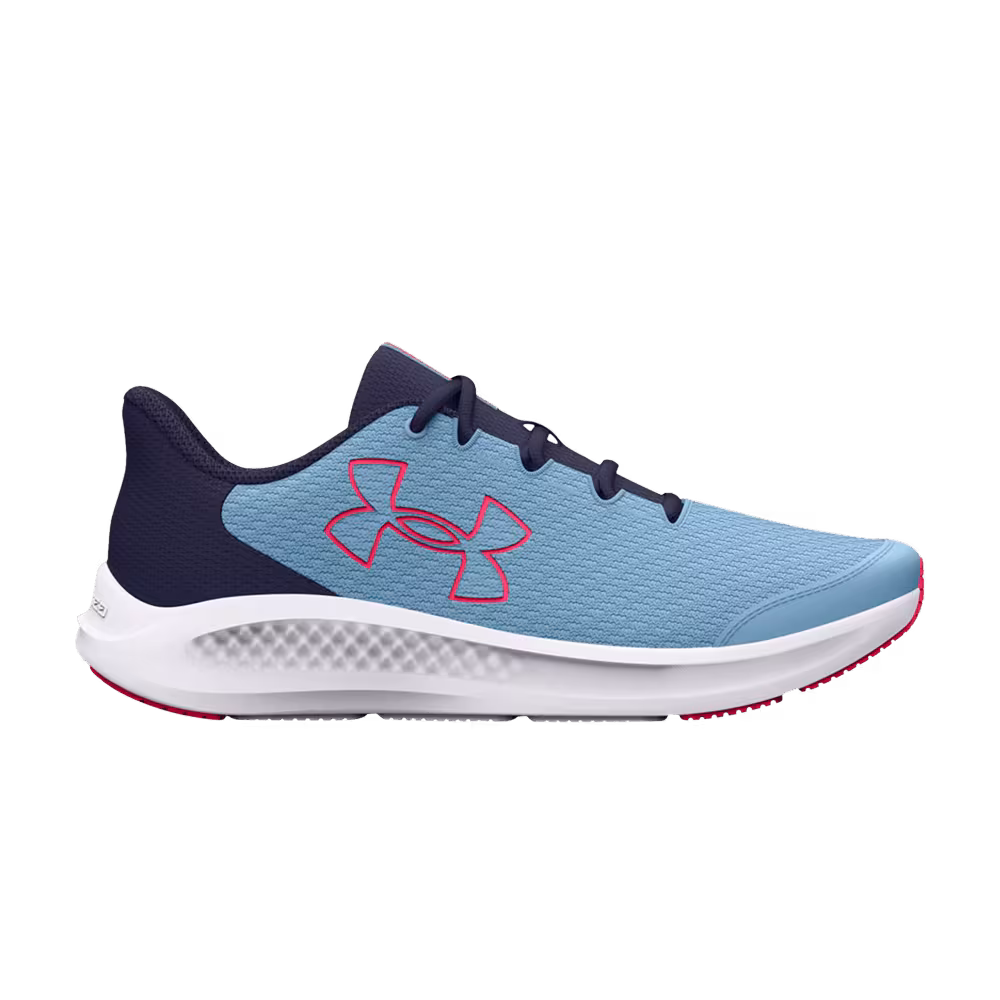 Under Armour Charged Pursuit 3 GS Big Logo - Blizzard Pink Shock