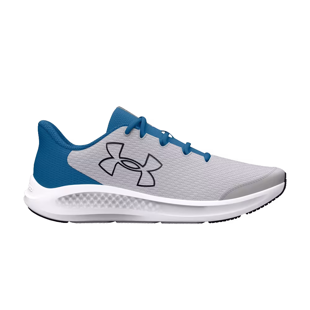 Under Armour Charged Pursuit 3 GS Big Logo - Mod Grey Cosmic Blue