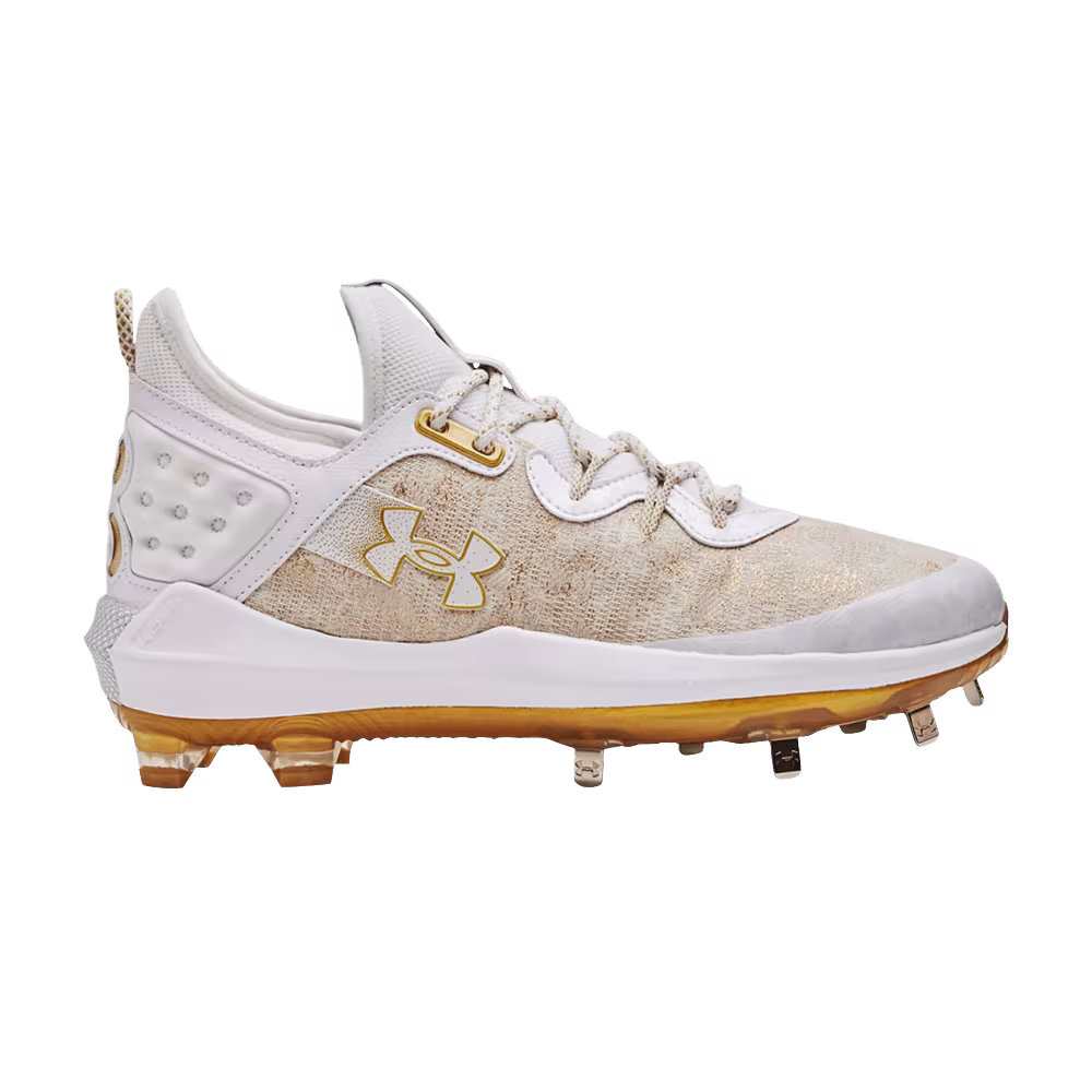 Under Armour Harper 8 Low ST White Metallic Gold