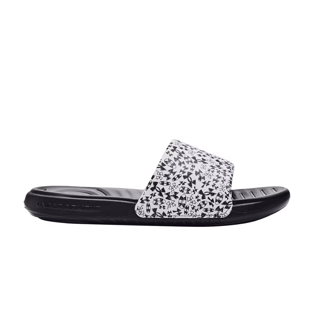 Under Armour Ansa Graphic Slide GS Allover Logo Doodles
