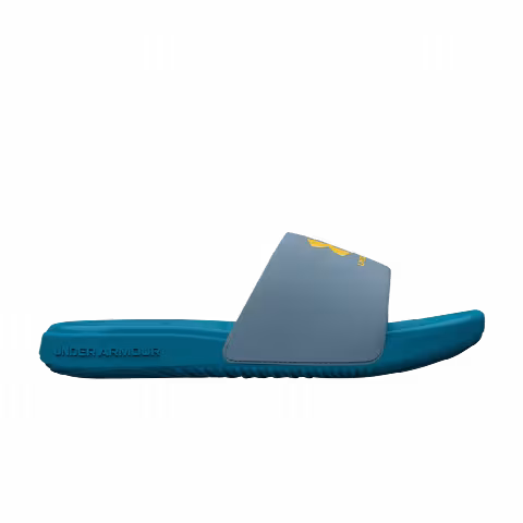 Under Armour Ansa Fixed Slides 'Cosmic Blue Tahoe Gold'