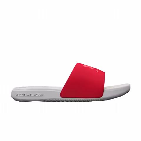 Under Armour Ansa Fixed Slides 'Mod Grey Red'
