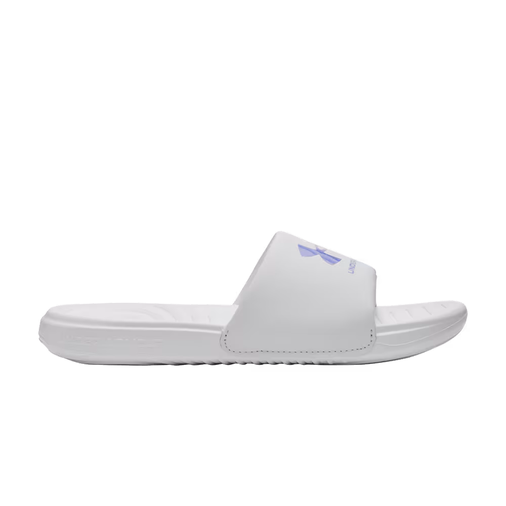 Under Armour Ansa Fixed Slides GS Grey Mist Baja Blue