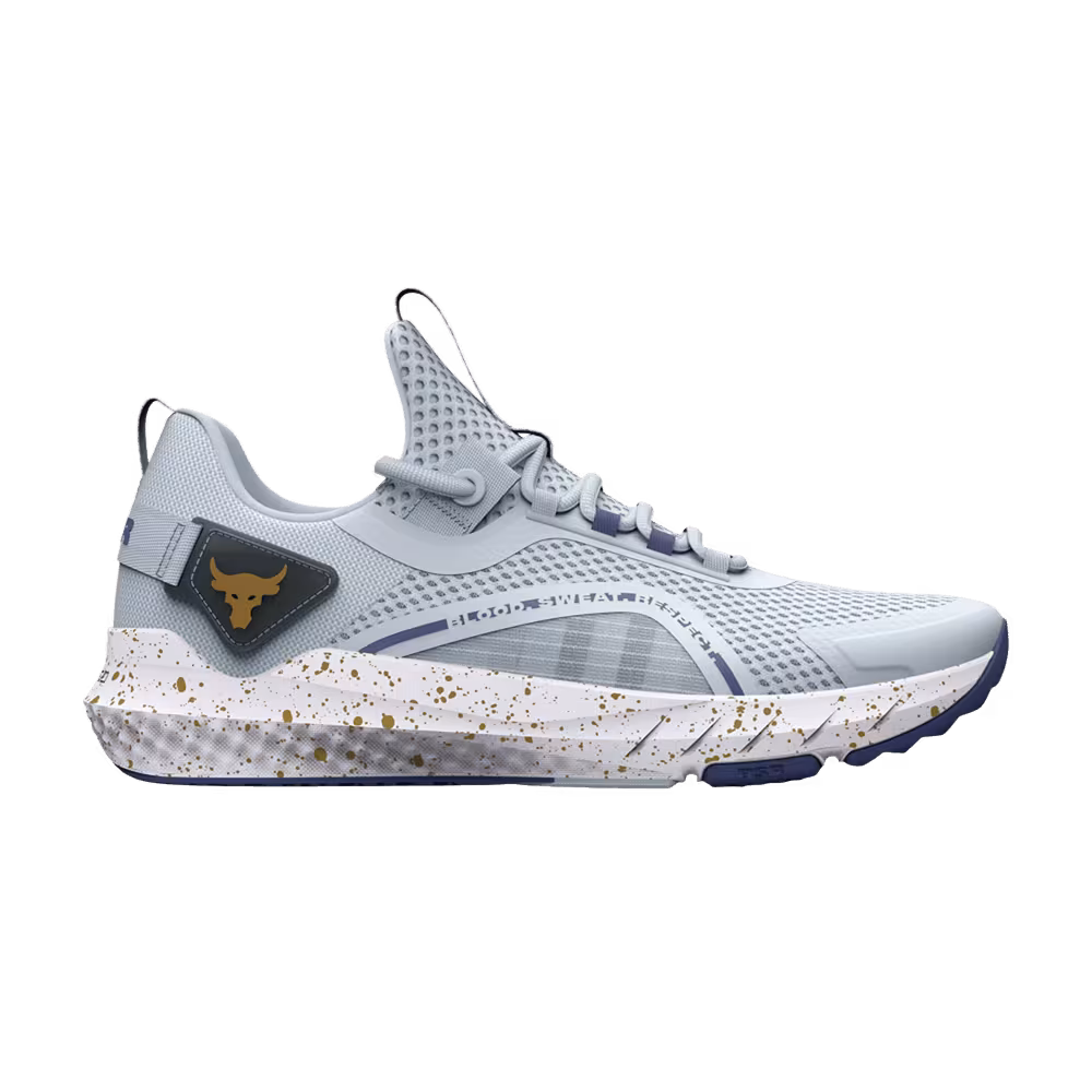 Under Armour Women's Project Rock BSR 3 Halogen Blue Metallic Gold