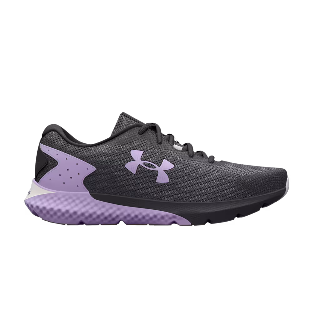 Under Armour Women's Charged Rogue 3 Knit Jet Grey Nebula Purple