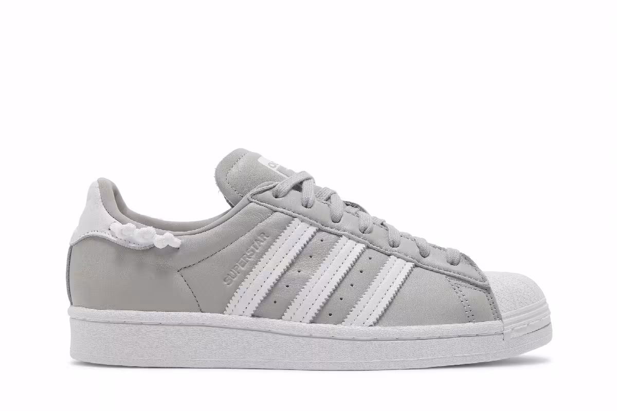 Adidas Women's Superstar Knotted Rope - Grey White, view 2