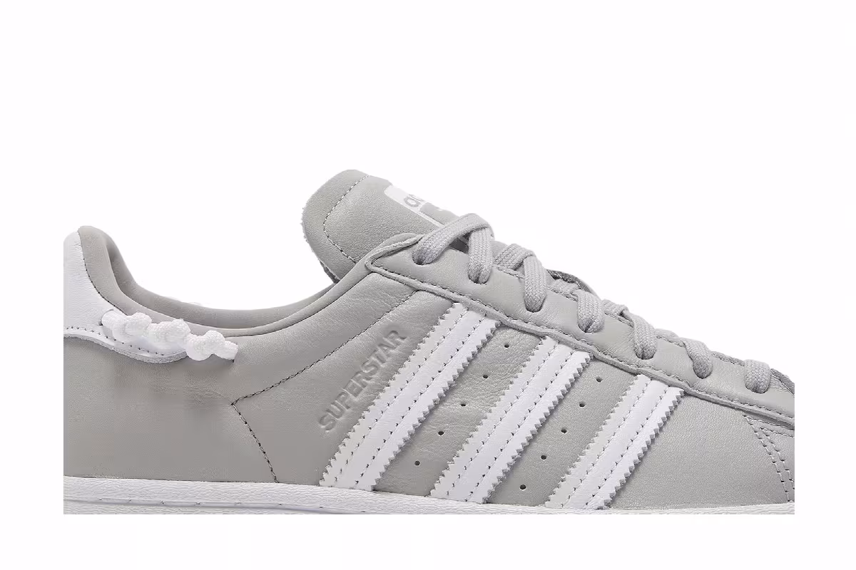 Adidas Women's Superstar Knotted Rope - Grey White, view 3