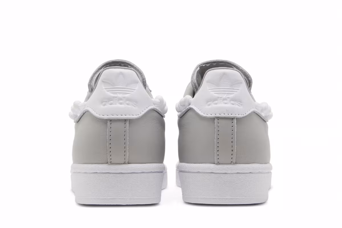 Adidas Women's Superstar Knotted Rope - Grey White, view 7