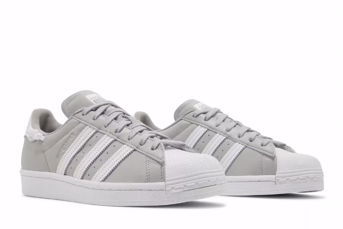 Adidas Women's Superstar Knotted Rope - Grey White, view 9