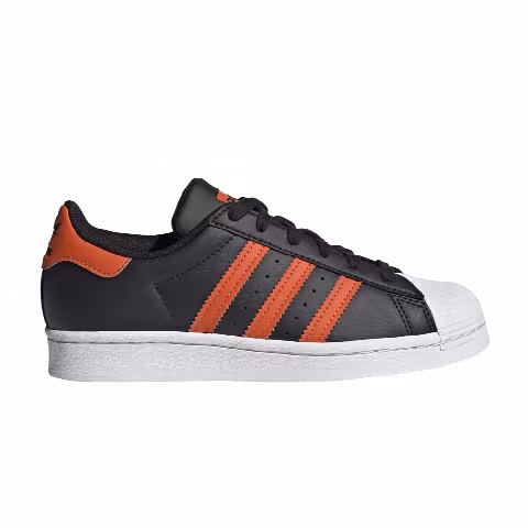 Adidas Superstar J 'Black Semi Impact Orange'