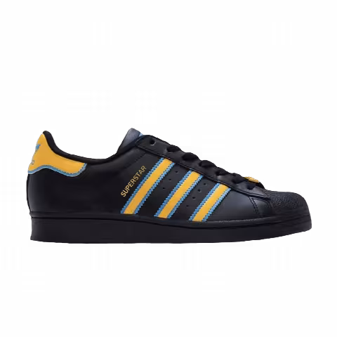 Adidas Superstar J 'Black Gold Blue'