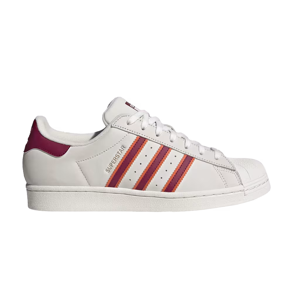 Adidas Superstar White Legacy Burgundy