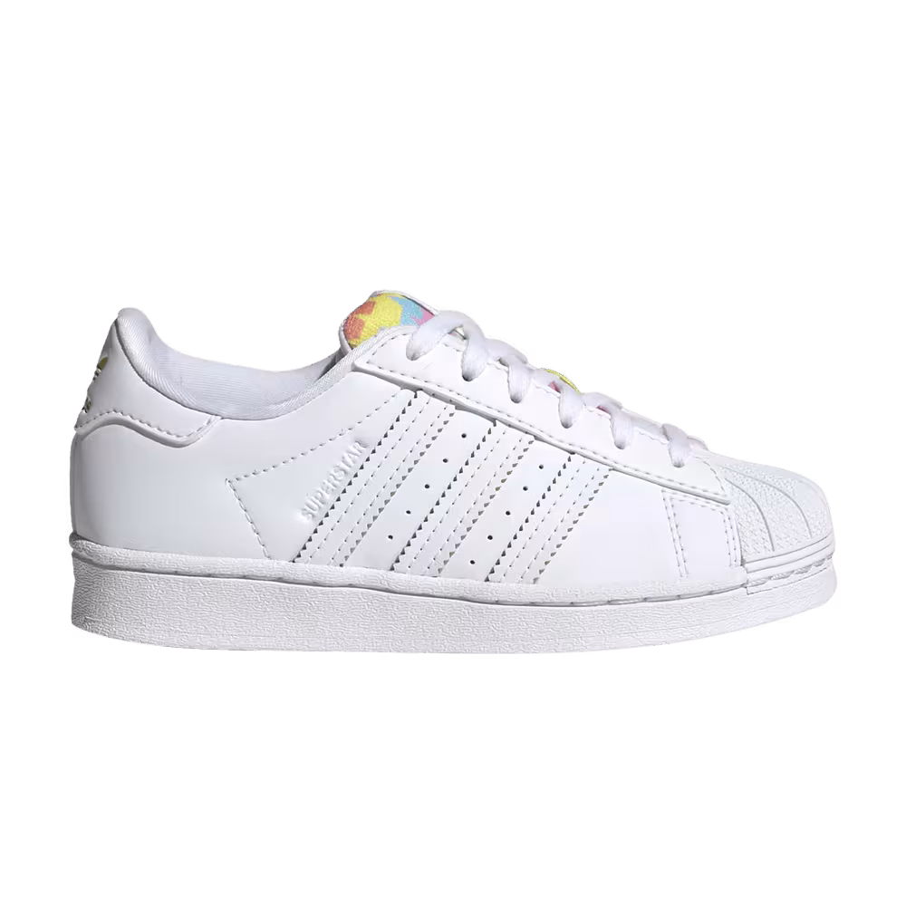 Adidas Superstar Little Kid White Color Pop