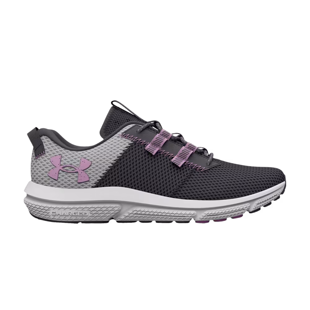 Under Armour Women's Charged Assert 5050 Jet Grey Fresh Orchid