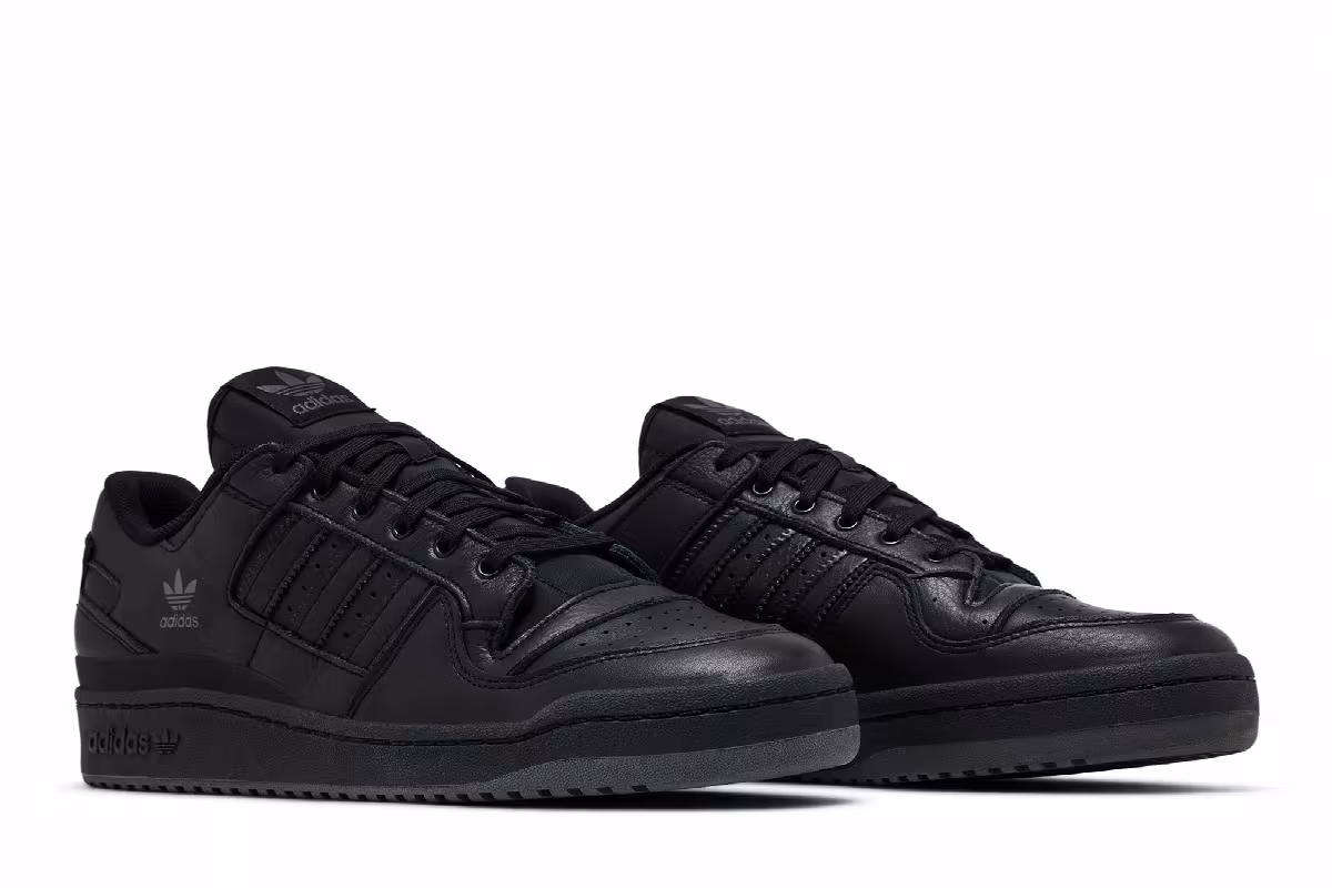 Adidas Forum Low CL Triple Black, view 9