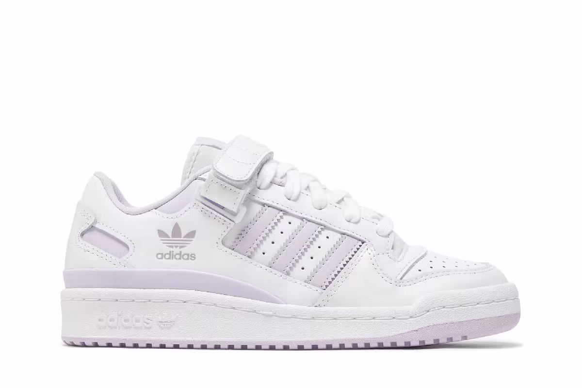Adidas Women's Forum Low White Purple Tint, view 2