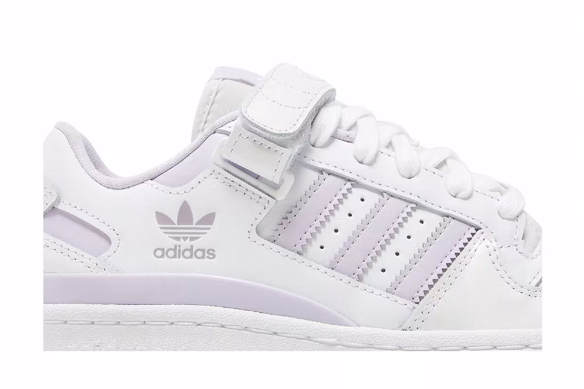 Adidas Women's Forum Low White Purple Tint, view 3