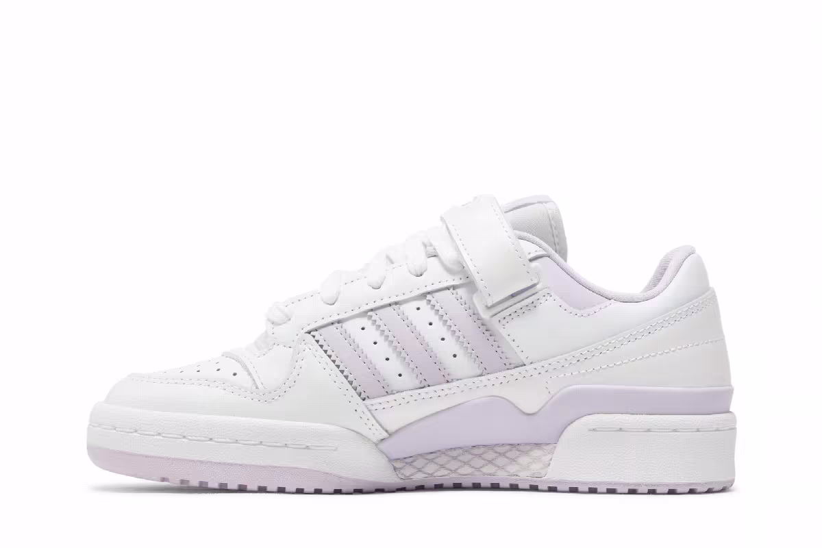 Adidas Women's Forum Low White Purple Tint, view 4