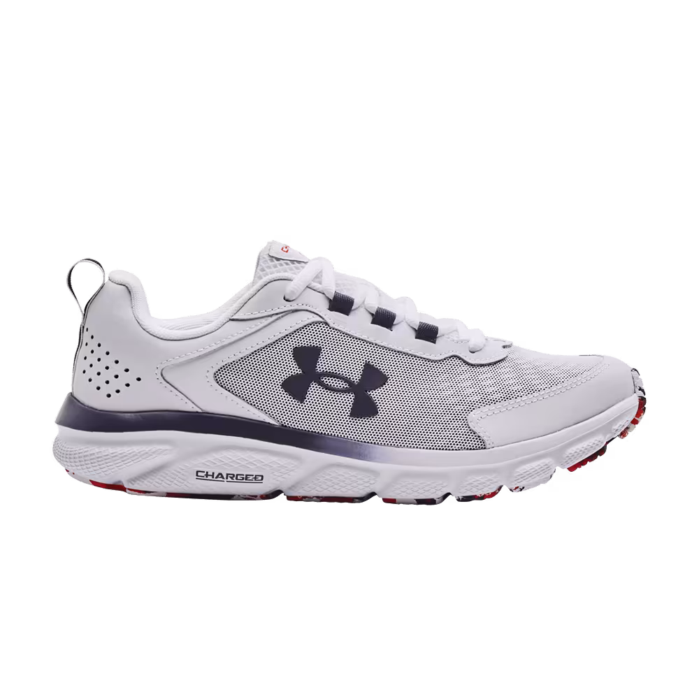 Under Armour Charged Assert 9 Marble White Tempered Steel