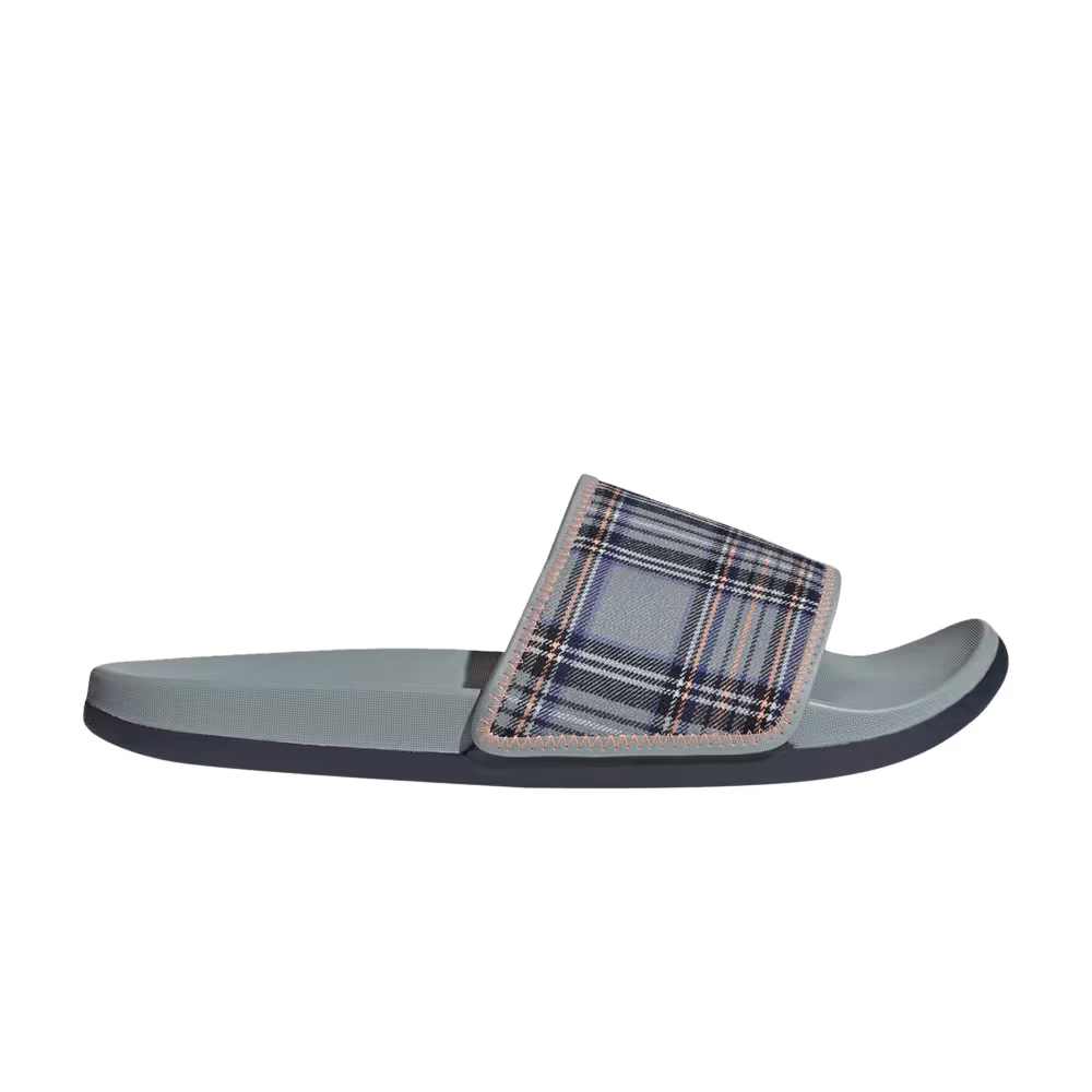 Adidas Adilette Comfort Slide Magic Grey Plaid