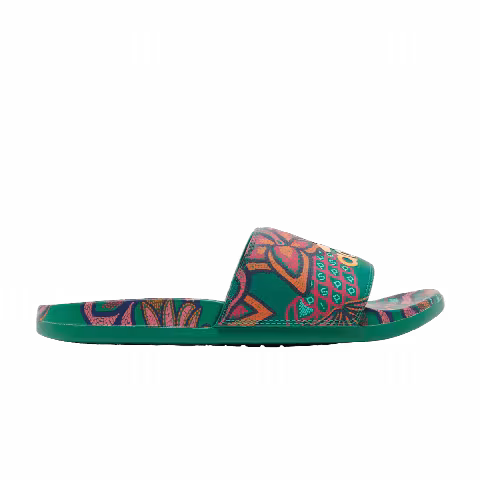 Adidas Wmns Adilette Comfort Slide 'Floral - Bold Green'