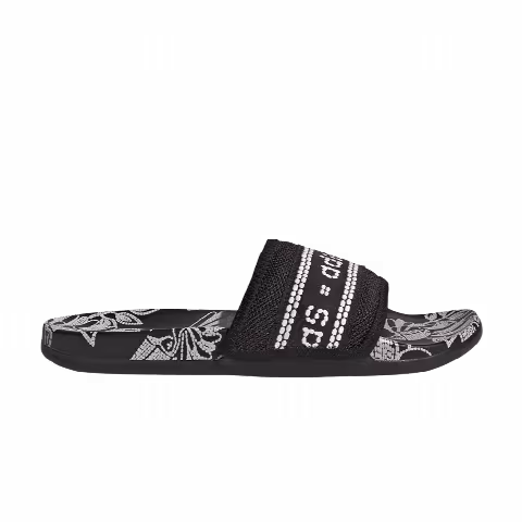 Adidas Wmns Adilette Comfort Slide 'Floral - Black'