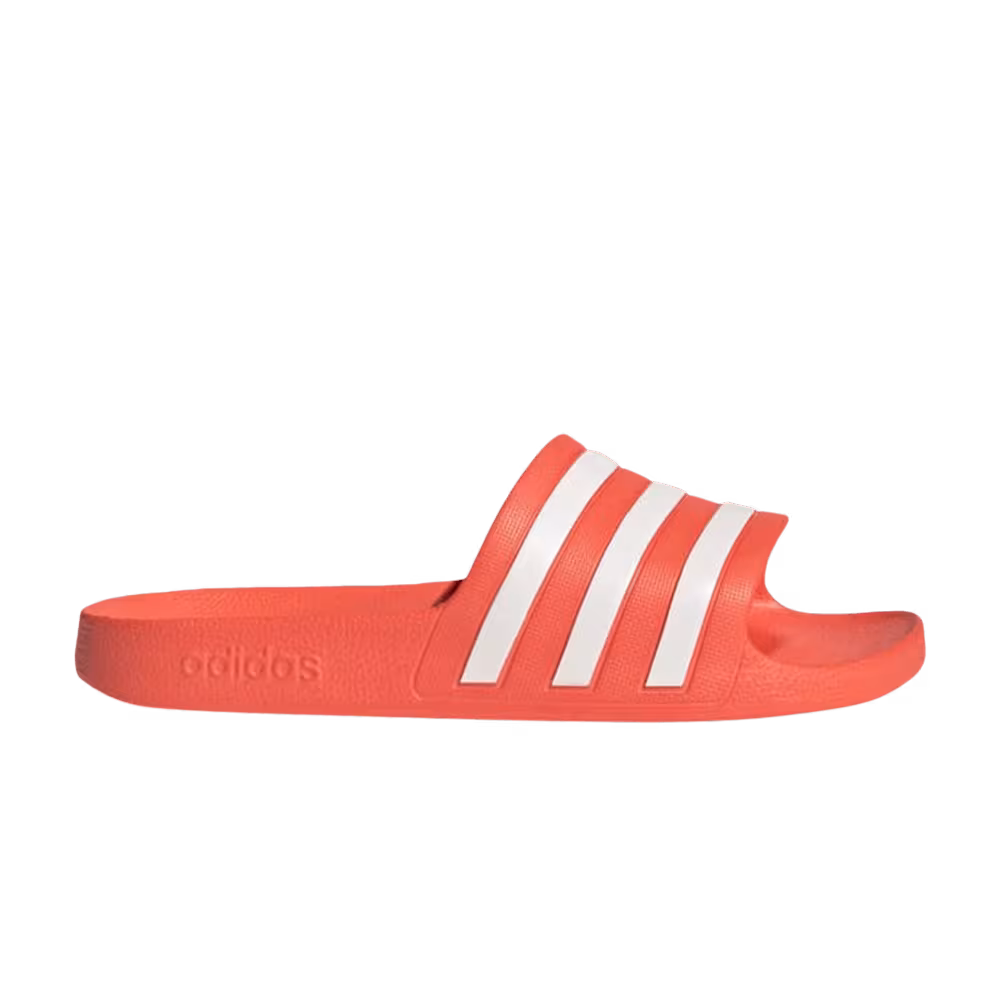 Adidas Women's Adilette Adilette Aqua Slide Solar Red