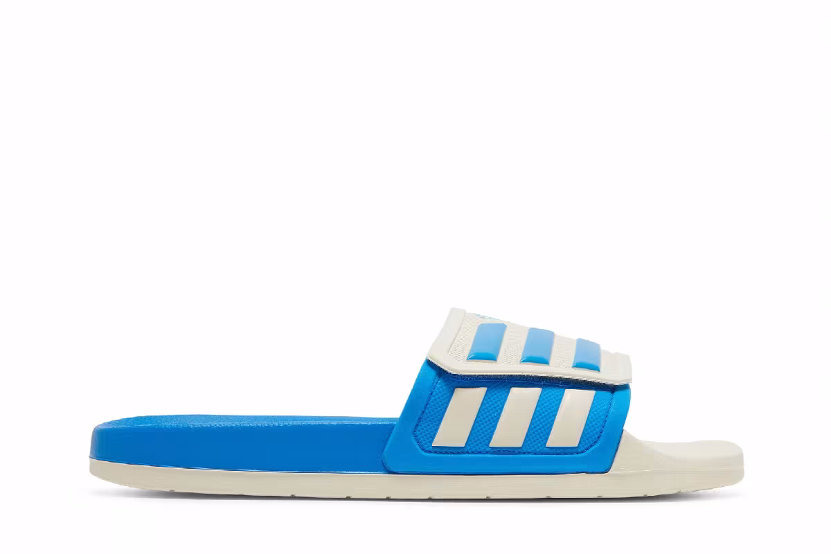 Adidas Adilette TND Slides White Blue Rush, view 2