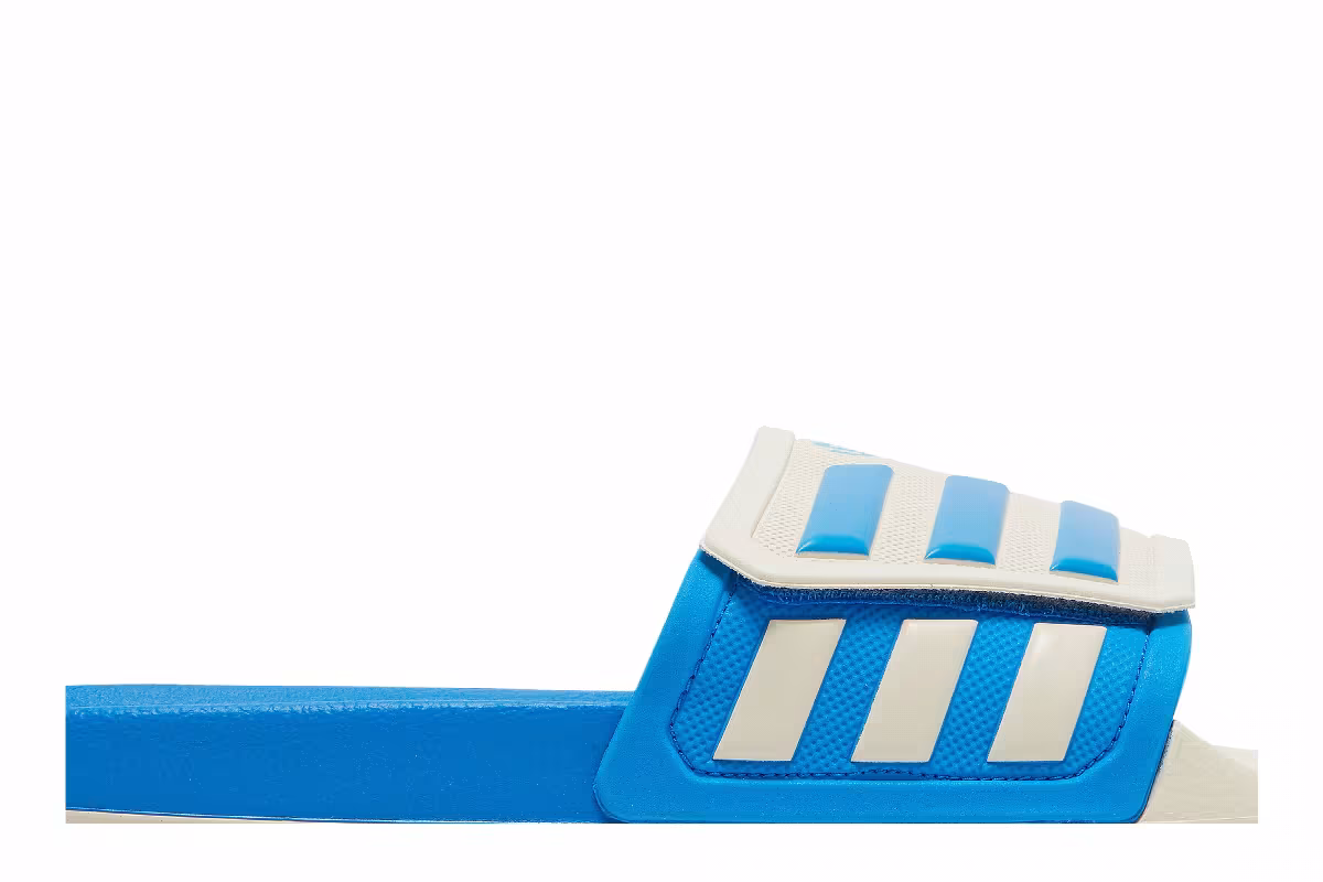 Adidas Adilette TND Slides White Blue Rush, view 3