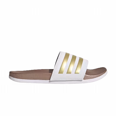 Adidas Wmns Adilette Comfort Slide 'White Matte Gold'