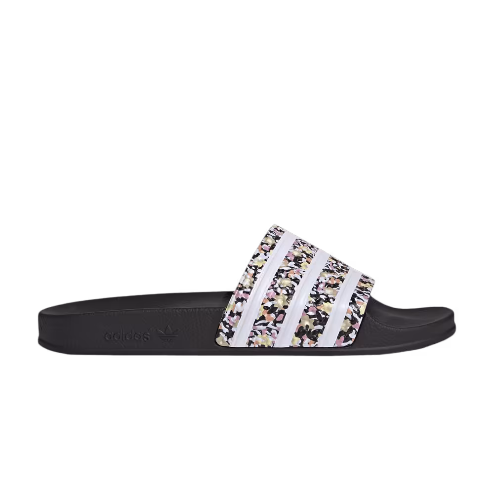Adidas Adilette Slide You're Here For A Reason - Black