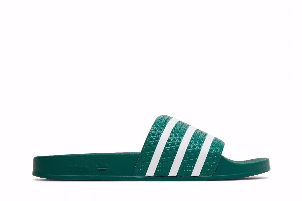 Adidas Adilette Slide Collegiate Green, view 2