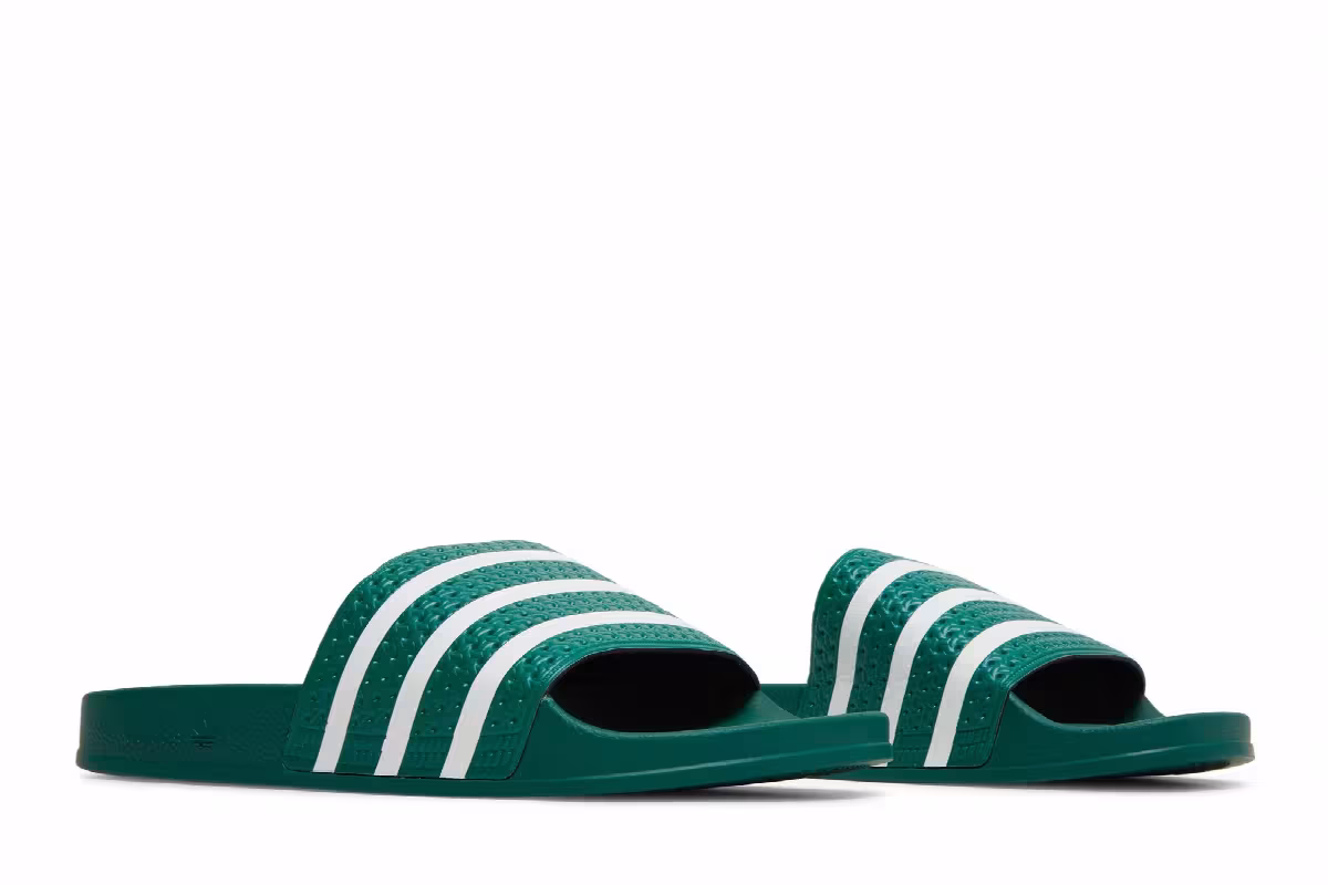 Adidas Adilette Slide Collegiate Green, view 9