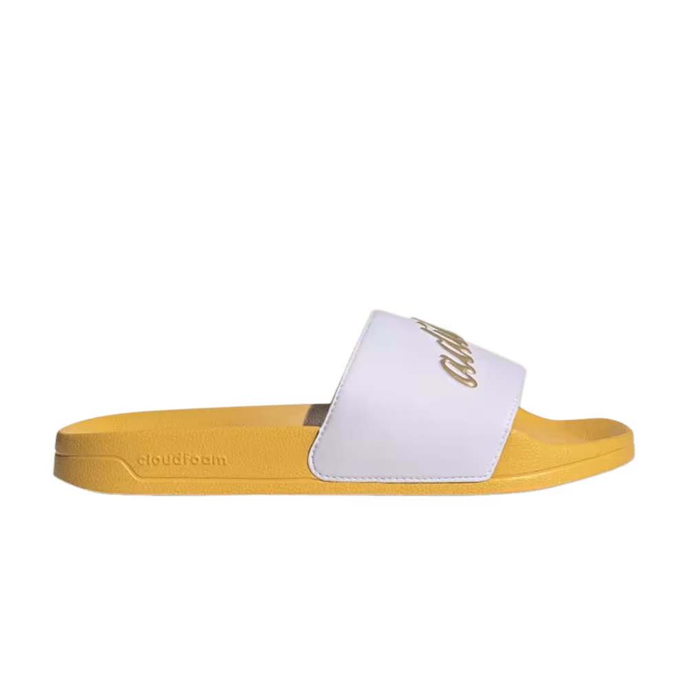 Adidas Women's Adilette Slide White Gold Metallic