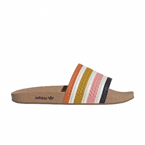 Adidas Adilette Slide 'Cork - Legend Ink Orange'