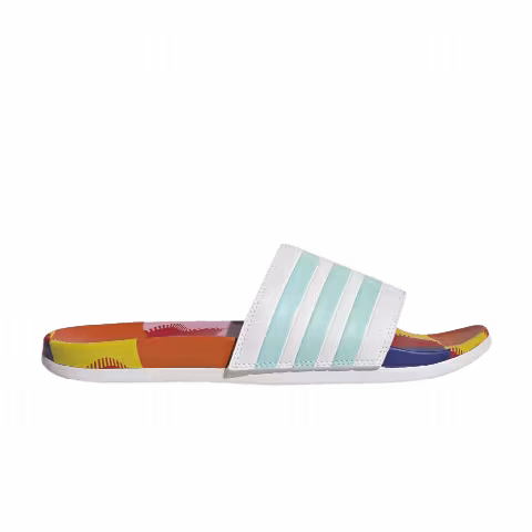 Adidas Adilette Comfort Slide 'White Clear Aqua'