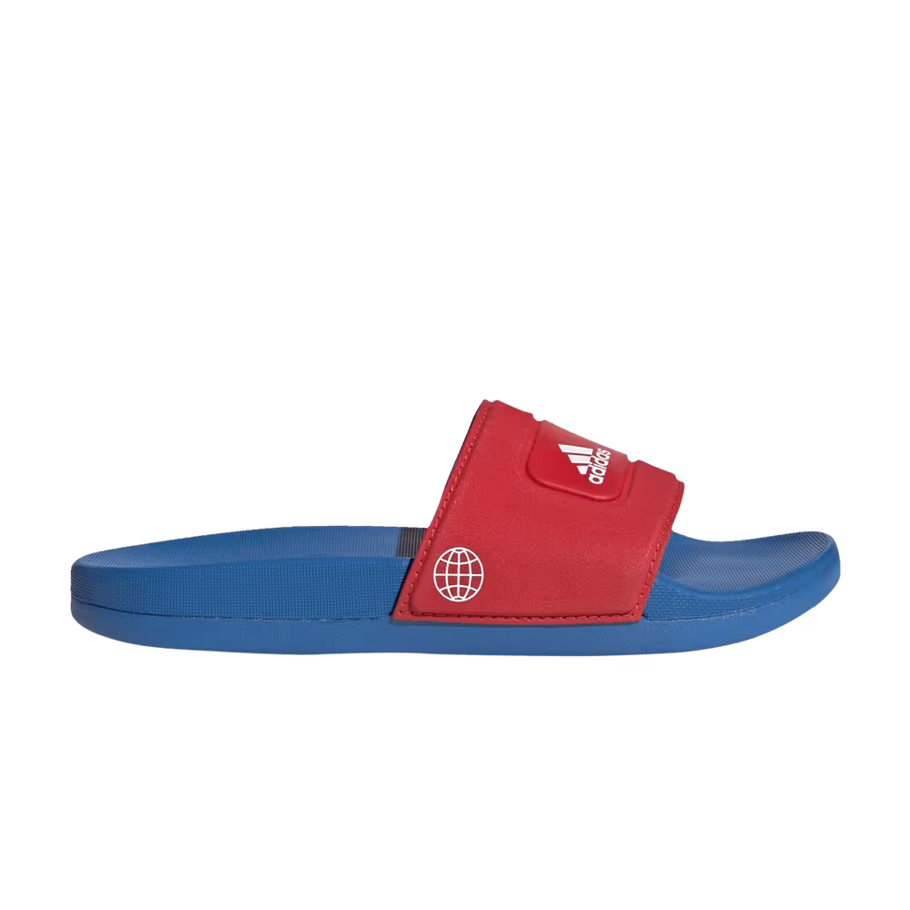 LEGO x adidas Adilette Slide J Red Shock Blue