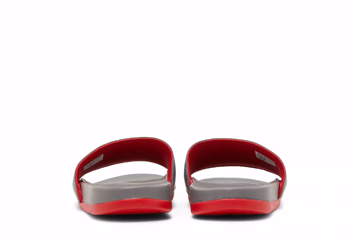 Adidas Adilette Comfort Slide Vivid Red Grey, view 7