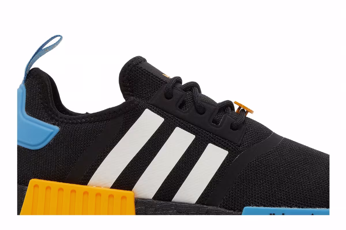 adidas NMD_R1 Black Blue Gold, view 3