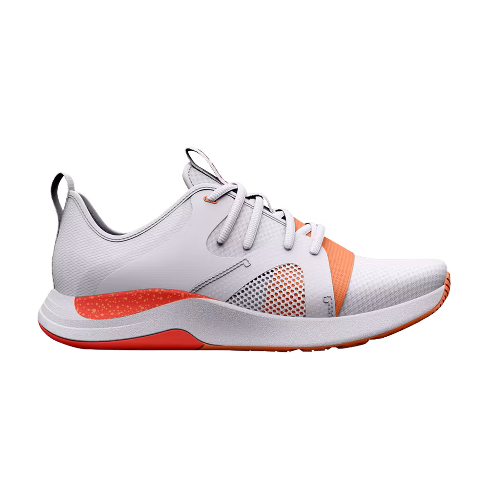 Under Armour Women's Charged Breathe Lace TR White Orange Tropic
