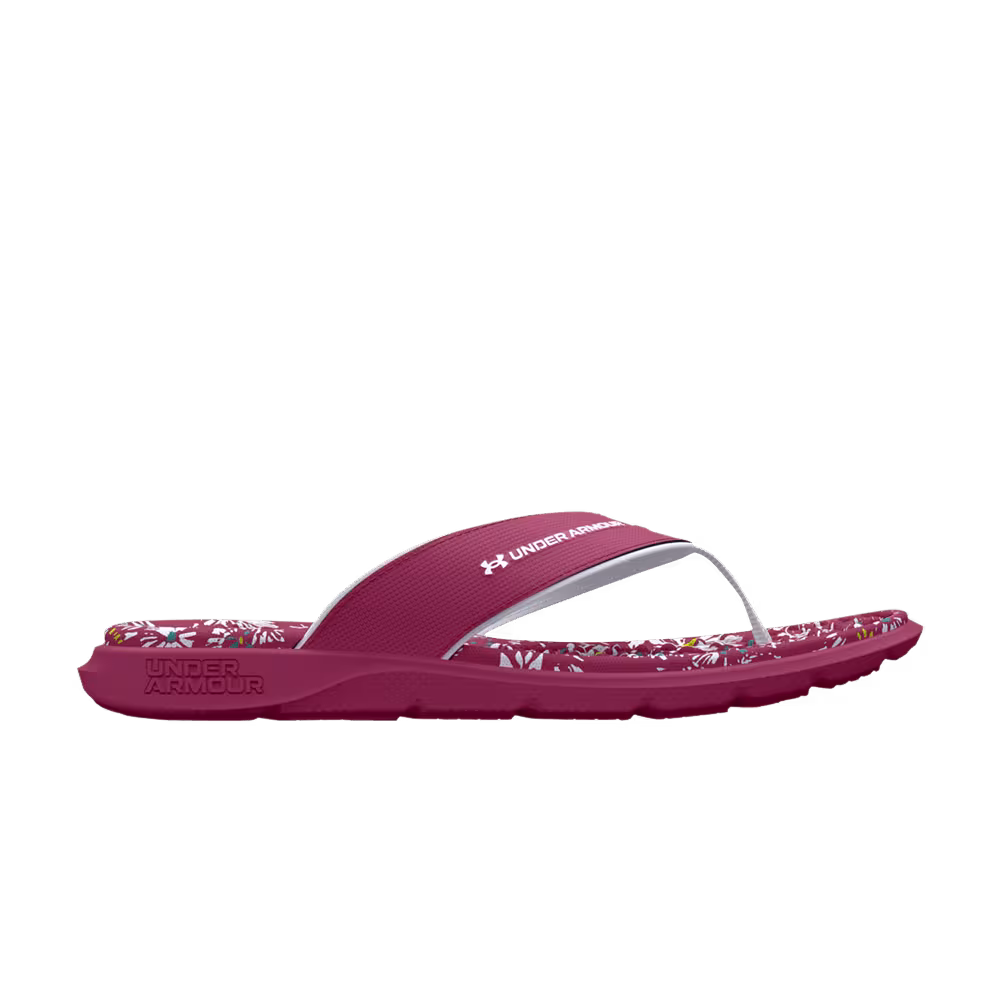 Under Armour Women's Ignite Pro Marbella Graphic Sandal Charged Cherry Floral