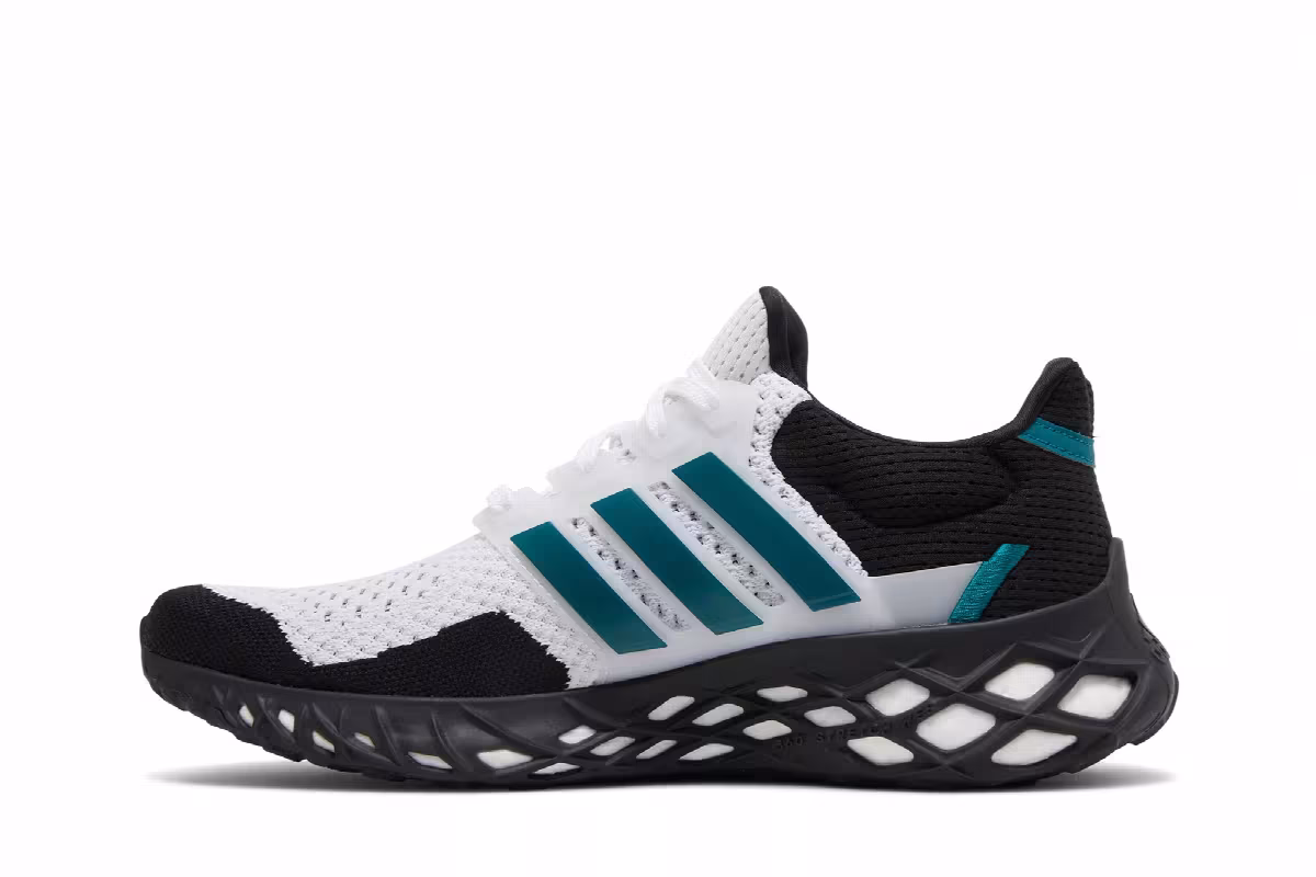 Adidas UltraBoost Web DNA White Legacy Teal, view 4
